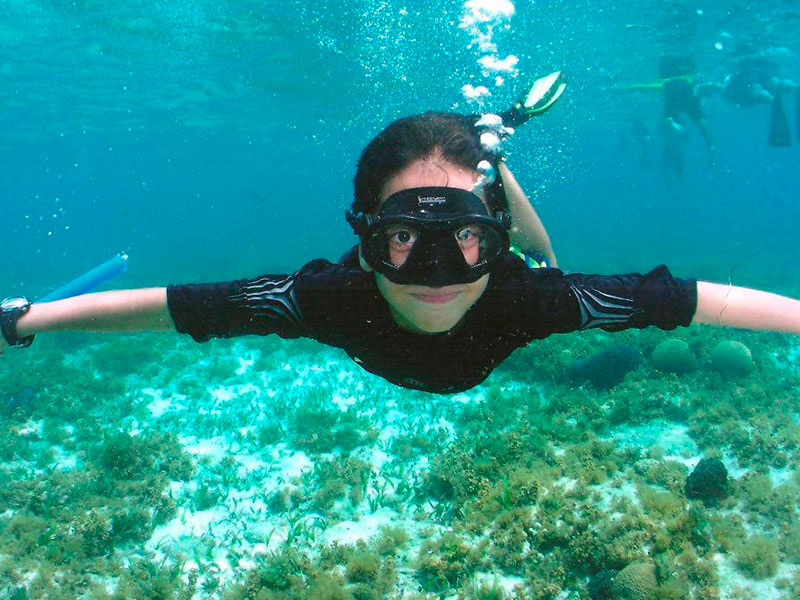 Snorkel at Isla mujeres Catamaran Tour ideal for all ages