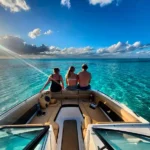 Private Yacht for Ten Passengers with incredible view of the Caribbean sea's turquoise-blue waters in Cancun